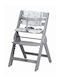 FreeOn Finny Fold Foldable Baby Highchair with Adjustable Height Gray