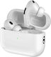 Pavareal D5 In-ear Bluetooth Handsfree Ακουστικά με Θήκη Φόρτισης Λευκά