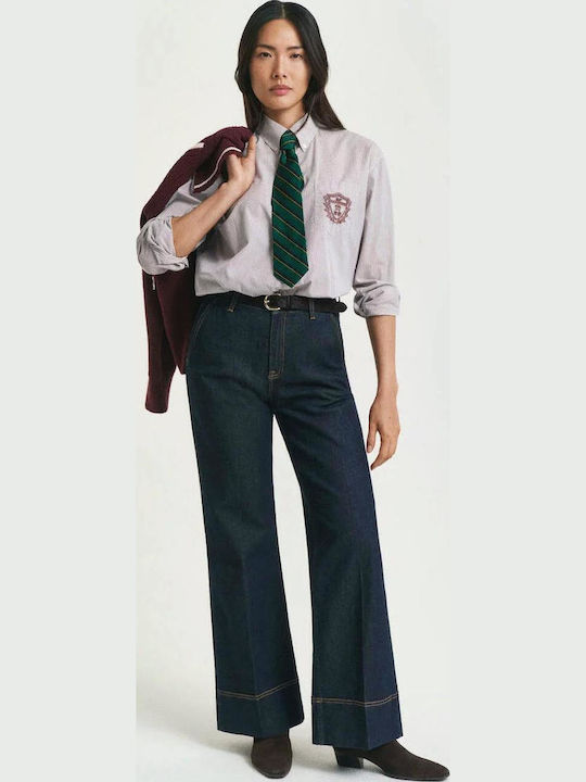 Women's Jean Trousers in Wide Line Denim