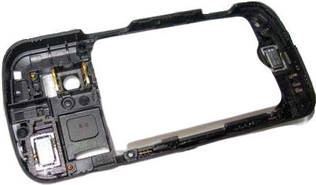 Nokia N97 Middle Cover + Camera Lens Black