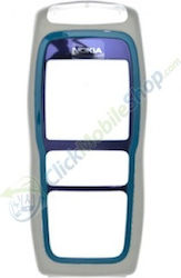 Nokia 3220 Front Cover White Blue