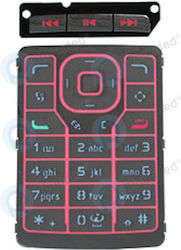 Nokia N76 Mobile Phone Replacement Keys Set Latin Red