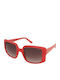 Guess Women's Sunglasses with Red Plastic Frame and Brown Gradient Lens GU00097 72F
