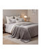 Beauty Home Art 11600 Decke Fleece Übergröße 220x240cm Grau