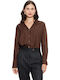 Women's Long Sleeve Shirt Brown