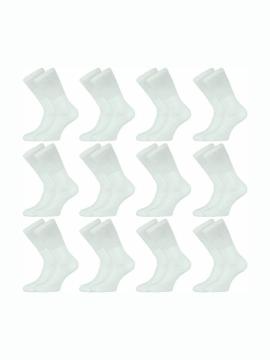 Vtex Socks Ανδρικές Κάλτσες Λευκό 12Pack
