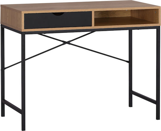 Desk Fenwick 98x48x76.3cm Oak/Black Desk Fenwick 98x48x76.3cm Oak/Black