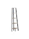 Corner Bookcase Pendryn Oak/Black 53.4x37.8x160.3cm