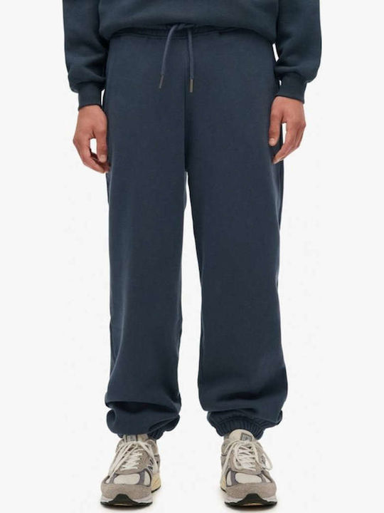 Superdry Joggers' Παντελόνι Φόρμας με Λάστιχο Μπλε