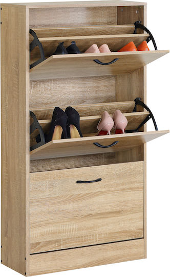 Brantley Wooden Shoe Organizer Beige 60x24x116cm