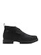 Mid Gtx Leather Black Men's Boots Waterproof
