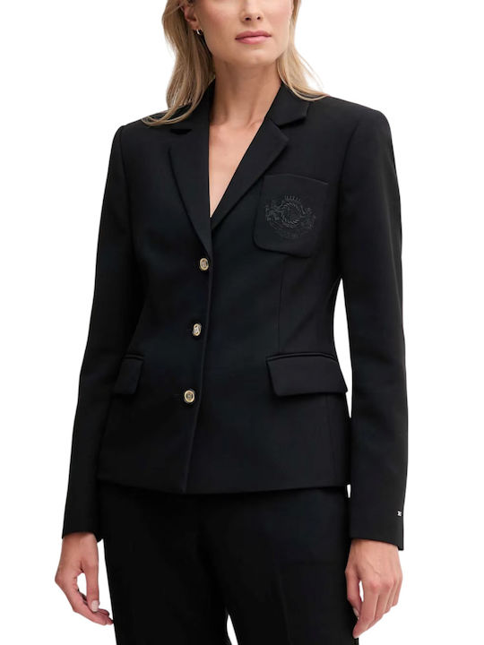 Tommy Hilfiger Women's Blazer Black WW0WW46660-BDS