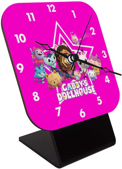 Koupakoupa Wooden Desktop Clock Gabby Dollhouse (the Dollhouse of Gabby)