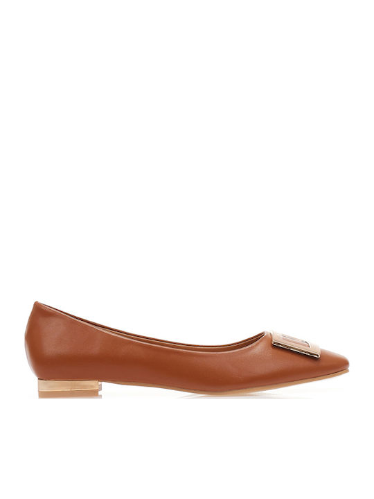 Damen Ballerinas in Braun Farbe