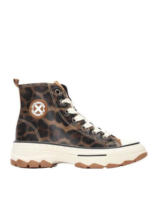 Xti Παιδικά Sneakers High Καφέ