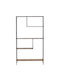 Yarwood Bookcase Oak/Black 100x33x178cm