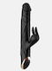 Smd Wet Dream Kaninchen Klitoralstimulation G-Punkt Vibrator 2-in-1 Doppelter Vibrator 10 Vibrationsmodi 24,5cm Schwarz