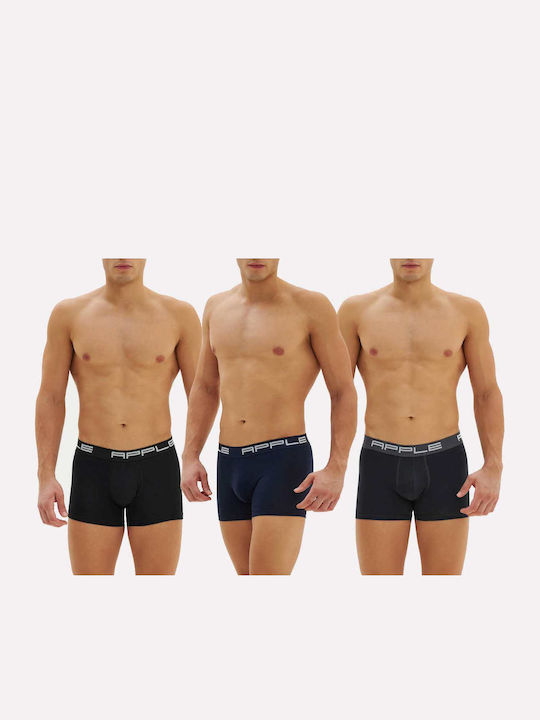 Apple Boxer Men's Boxers BLACK-ARMY 3Pack