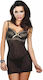 Дамска Секси Нощница Livia Corsetti 1921-219 10-3 Дантела XL Черна