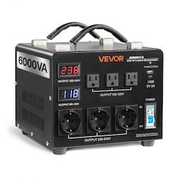 Vevor SXDYZHQZD110QYQQU001V2 Transformator de la 220V la 110V 6000VA Vevor SXDYZHQZD110QYQQU001V2 Transformator de la 220V la 110V 6000VA