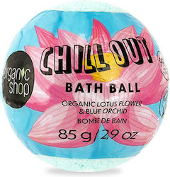 Organic Shop Chill Out Οργανικό Λουλούδι Lotus & Μπλε Ορχιδέα Bath Ball 85g