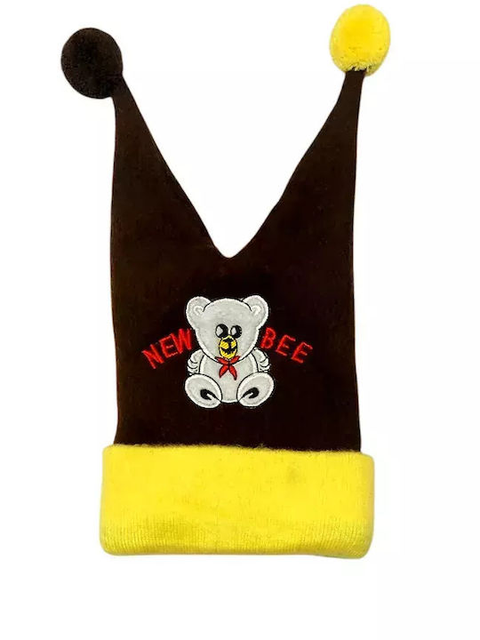 Kids Beanie Knitted Brown