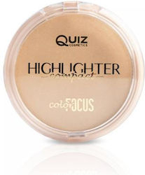 Quiz Cosmetics Color Focus Highlighter Powder Illuminating Enriched With Vitamin E N°02 Gold 10g Quiz Cosmetics Color Focus Highlighter Powder Illuminating Enriched With Vitamin E N°02 Gold 10g