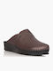 Anatomical Leather Women's Slippers Brown