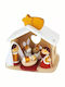 Trudi Коледна Декорация Trudi 81924 4819247 1-32 Рождественска Сцена 7 Бройки Дървена 3+ 18 X 18 См