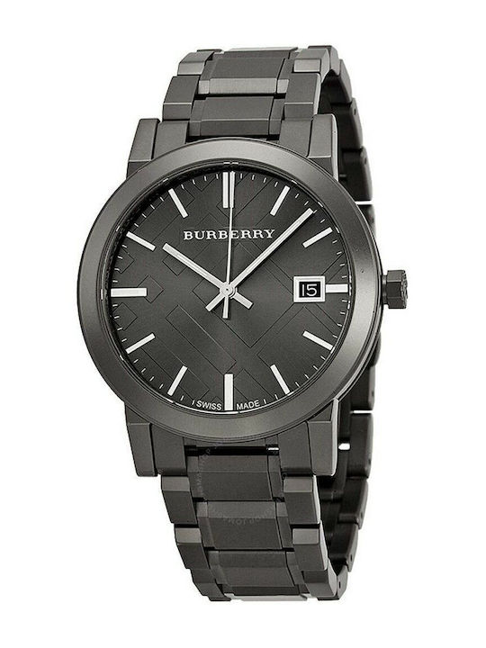 Burberry Γυναικείο Ρολόι 38mm Μπαταρίας με Γκρι Μεταλλικό Μπρασελέ