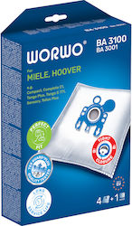 Worwo Vacuum Cleaner Bags 4pcs Compatible with Vacuum Cleaner Hoover / Miele Worwo Vacuum Cleaner Bags 4pcs Compatible with Vacuum Cleaner Hoover / Miele