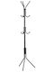 ArteLibre Switch Καλόγερος Μεταλλικός Μαύρος 42x42x167cm