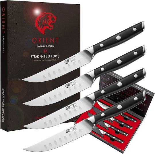 Orient Μαχαίρια Steak από Ανοξείδωτο Ατσάλι 13cm 4τμχ