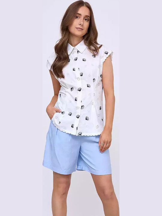 Desires Γυναικεία Βερμούδα Chambray Blue