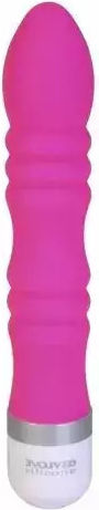 Vibrator Evolved 1081 10-349/239 3 Geschwindigkeiten Rippiges Silikon 15 Cm Rosa