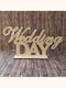 Ταμπελα Ξυλinh Wedding Day 40x20cm Φυσικο