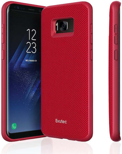 Evutec Back Cover Σιλικόνης Μαγνητικό Κόκκινο (Galaxy S8+)