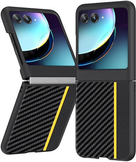 Carbon Fiber Back Cover Πλαστικό Μαύρο (Motorola Razr 40 Ultra)