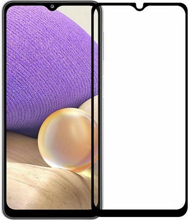 0.3мм Пълно лепило Закалено стъкло за цялото лице Черен (Galaxy M32)
