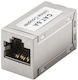 Microconnect Modular Adapter RJ45 Cat6a to Connect Two Network Installation Cables Pin Out 1:1 Suitable for PoE+ According to IEEE 802.3at