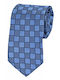 Epic Ties Seven 11 Men's Silk Tie with Printed Pattern in Blue Color