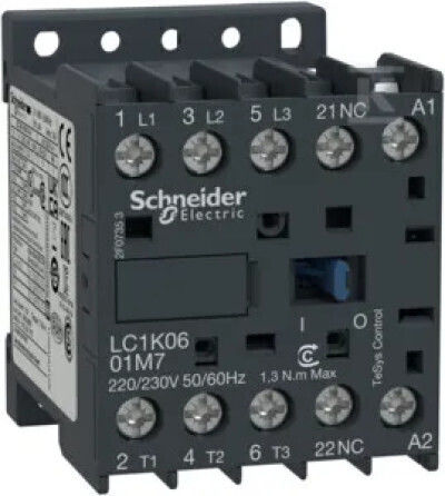 Контактор за Мощност 6A 3P 230V AC 50Hz 1R LC1K0601P5