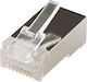 Microconnect Modular RJ45 Cat6a FTP Easy Connector 50 Pieces