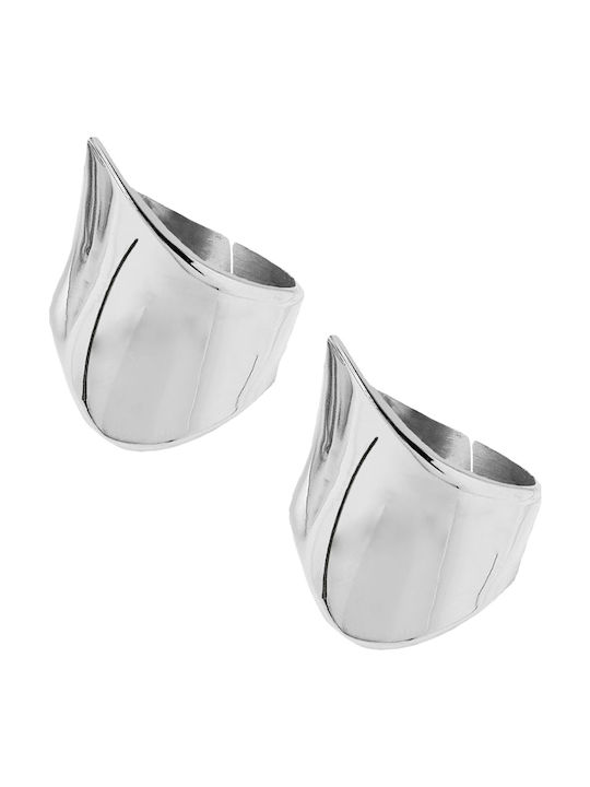 Theodora's Jewellery Women's Silver Ring Set