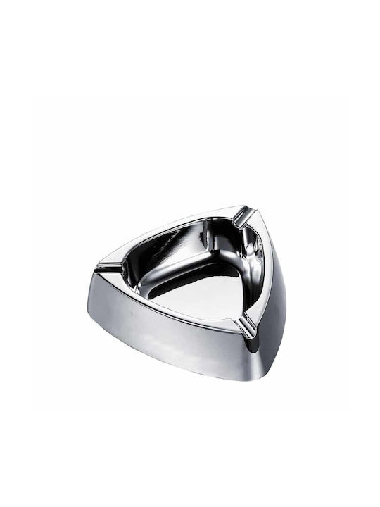 Inox Dreieck Aschenbecher 13 cm Inox Dreieck Aschenbecher 13 cm