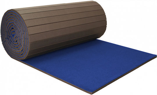 Trainingsmatte Kampf Gymnastik 5m x 1,5m Dicke 5cm Blaue Rollmatte Premium
