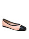 Lederne Damen Ballerinas in Schwarz Farbe