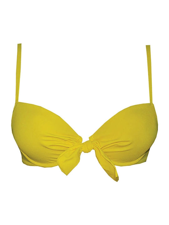 Bikini Σουτιέν με Ενίσχυση Βαθύ κίτρινο