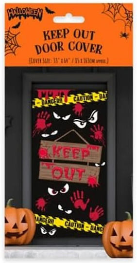 Halloween Διακοσμητικο Πορτας Keep Out 85x163 Εκ #3433781-doorc