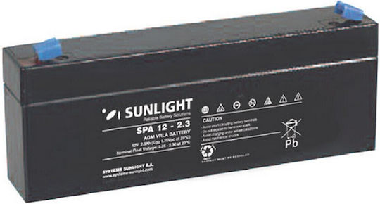 SunLight Vrla Μπαταρία UPS με Χωρητικότητα 2.3Ah και Τάση 12V 1τμχ